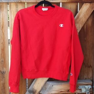 Champion reverse weave red sweatshirt sz medium